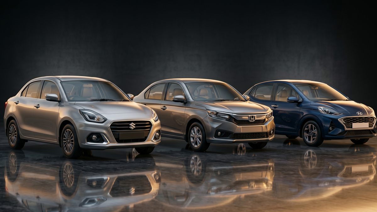 Maruti Dzire, Honda Amaze and Hyundai Aura compact sedans