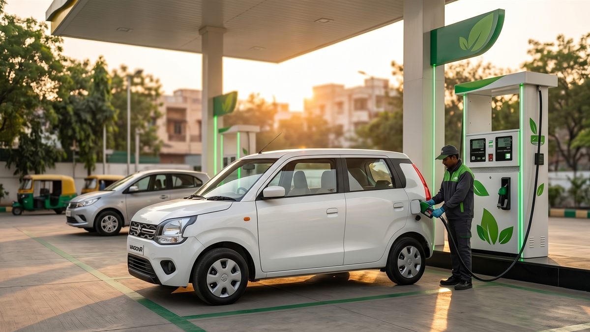 Maruti Suzuki S-CNG cars line-up representing the best CNG cars in India 2026